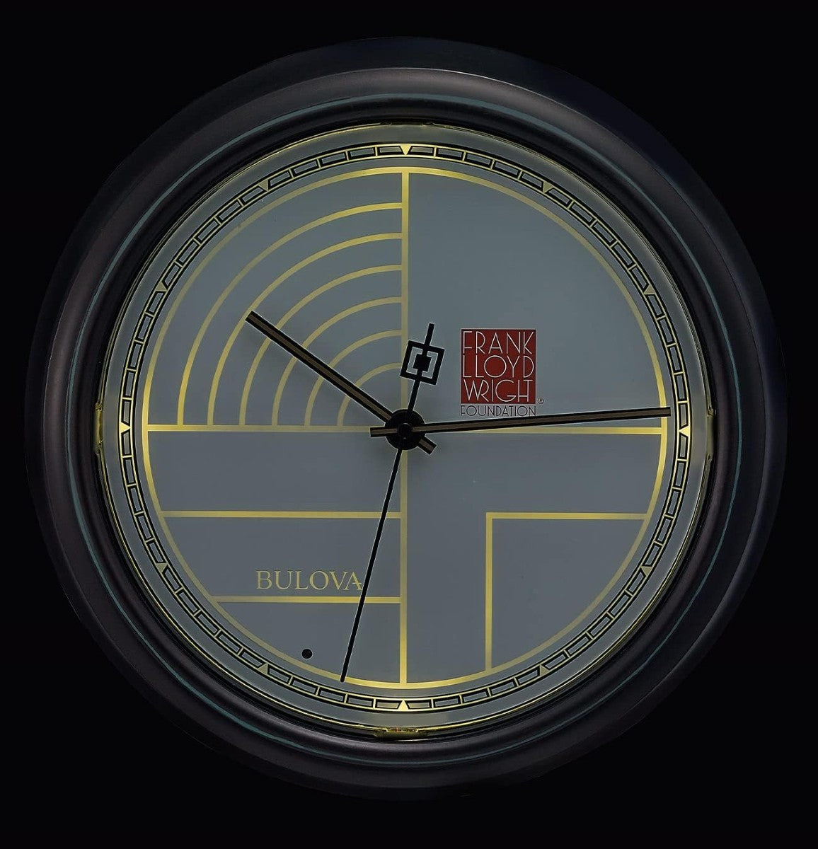Bulova C4881 Liberty Frank Lloyd Wright Wall Clock