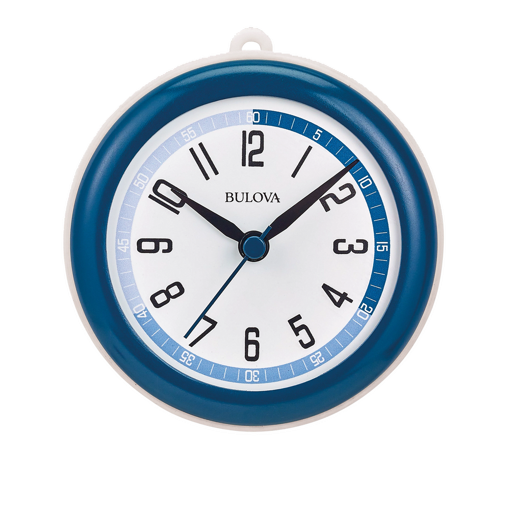 Bulova C4882 Shower Mate Waterproof Suction Cup 4" Wall Clock