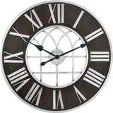 Bulova C4894 Chapel Street Espresso Wood Oversized 30" Wall Clock
