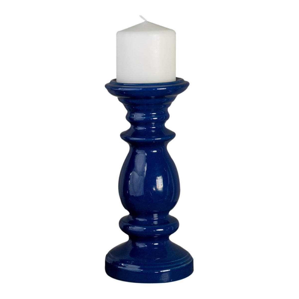 Camden Blue Ceramic Candle Holder (2 Sizes Available)