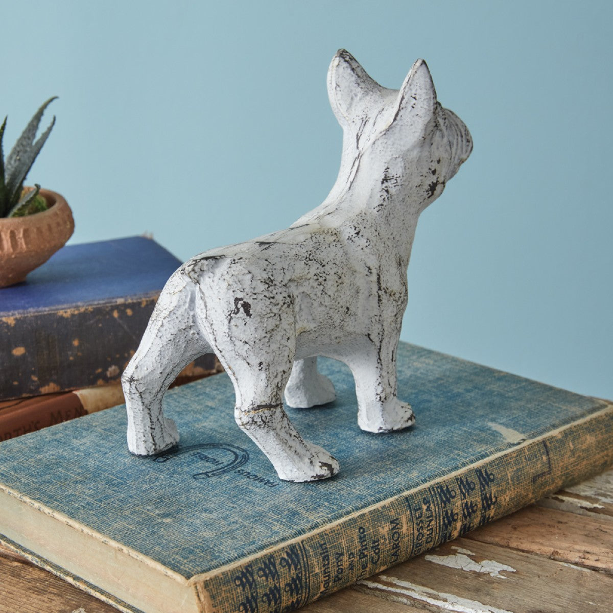 Cast Iron Boston Terrier Figurine By CTW Home Collection