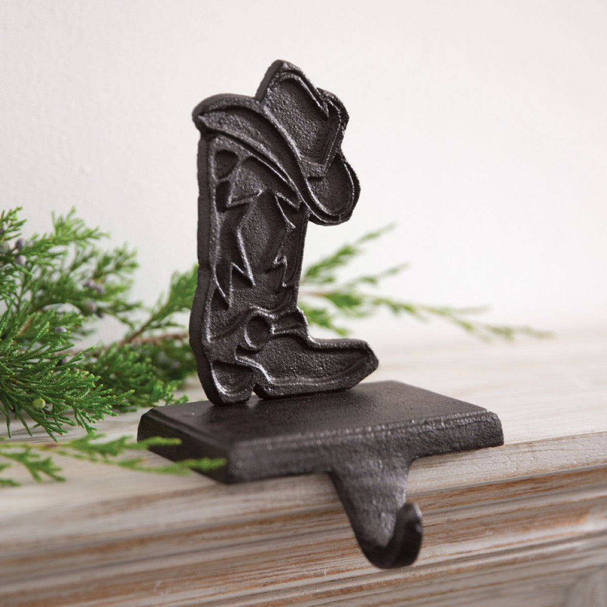 Cast Iron Cowboy Boot Stocking Holder By CTW Home Collection