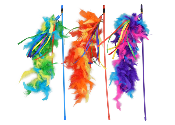 King Wholesale Multipet Cat Dangler Wand Cat Toy - 20"