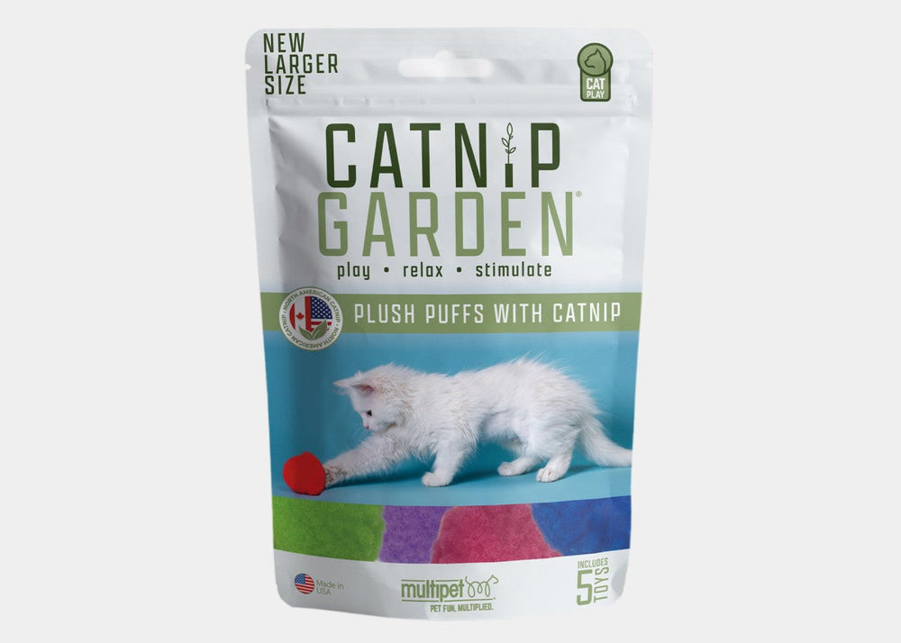 Multipet Catnip Garden® Catnip Puffs Cat Toy - 20-Count Bag