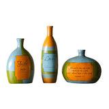 Colorblock Jars of Clay Assortment 5.5" x 3.5" x 8.5" By Manual Woodworkers & Weavers