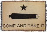 Come & Take It Tapestry Throw Blanket 52" x 34" By Manual Woodworkers & Weavers