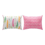 Cowgirl Club & Feathers Climaweave Throw Pillow 18" x 13" By Veronique Charron