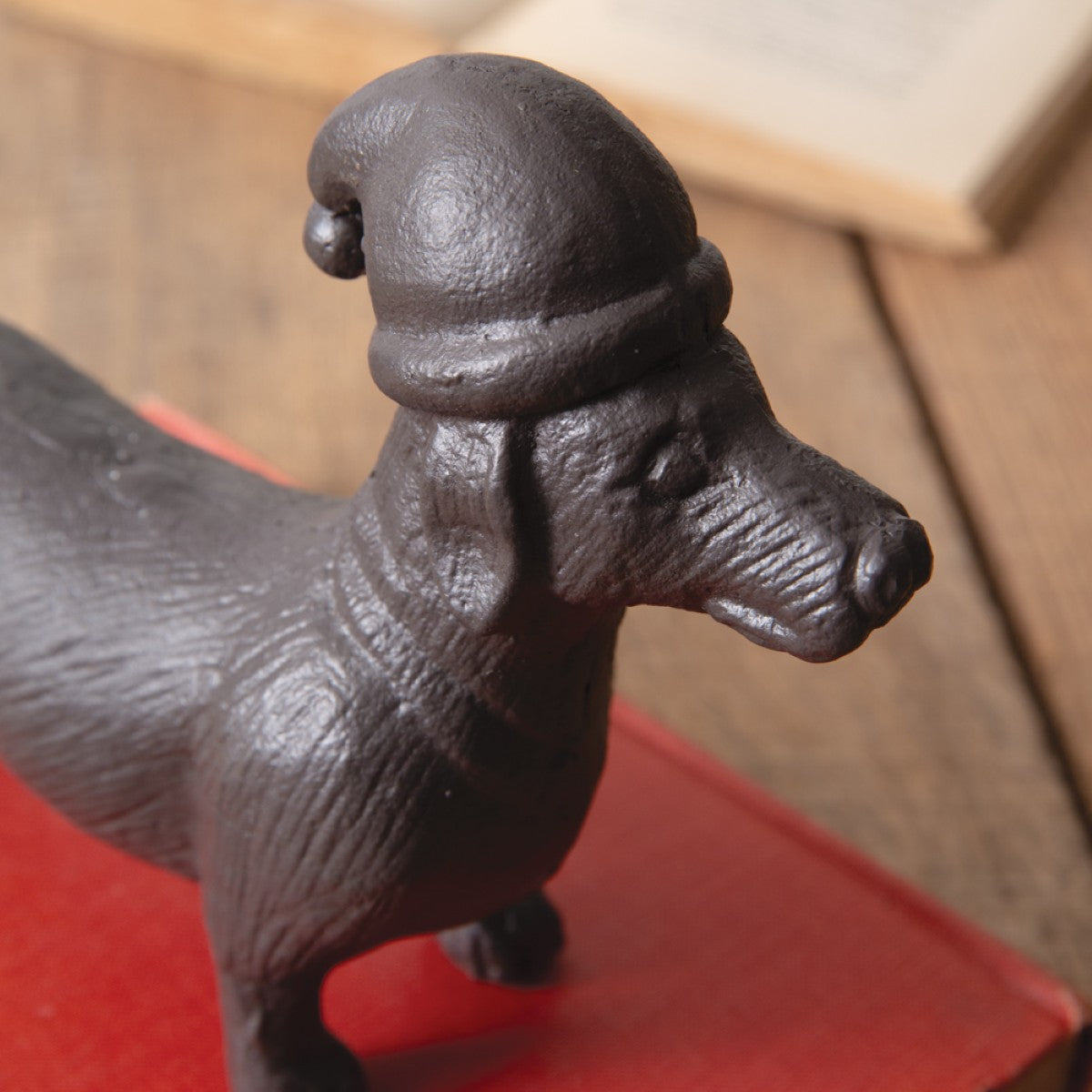 Cast Iron Dachshund Christmas Figurine By CTW Home Collection