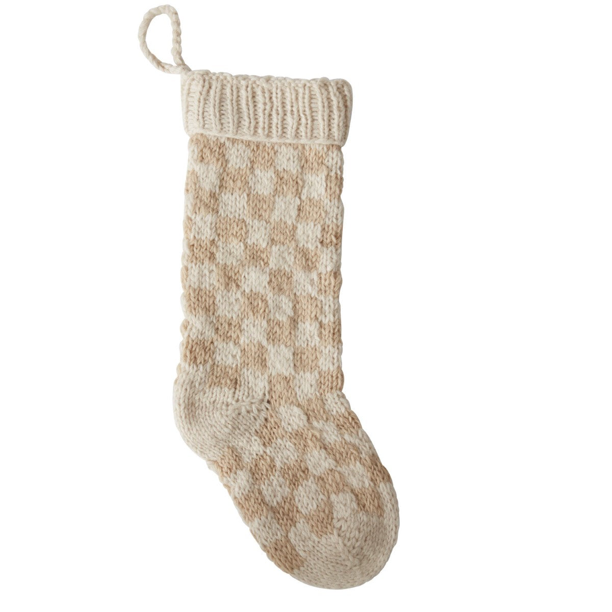 Damier Checkerboard Stocking By Accent Decor (Available in multiple colors)
