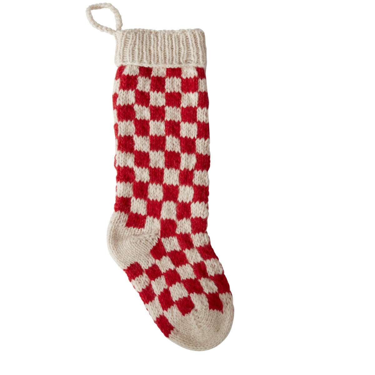 Damier Checkerboard Stocking By Accent Decor (Available in multiple colors)