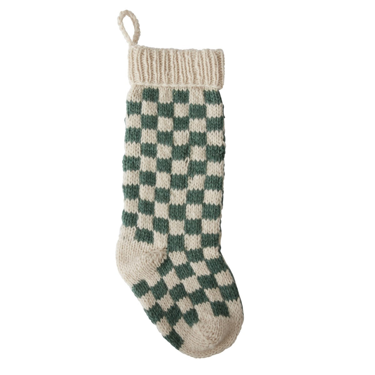 Damier Checkerboard Stocking By Accent Decor (Available in multiple colors)