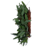 Vickerman Artificial Green Seeded Willow Eucalyptus Wreath