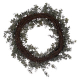 Vickerman Artificial Green Gray Eucalyptus Wreath