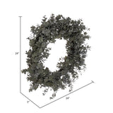 Vickerman Artificial Green Gray Eucalyptus Wreath