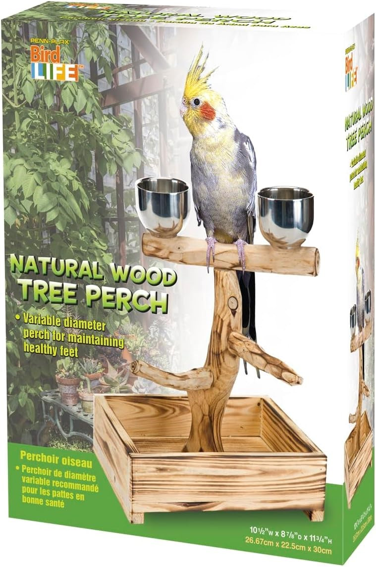 Penn Plax Bird Life Natural Wood Tree Perch (2 Sizes)