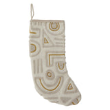 Embroidered Polygon Stocking By Accent Decor
