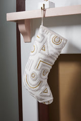 Embroidered Polygon Stocking By Accent Decor