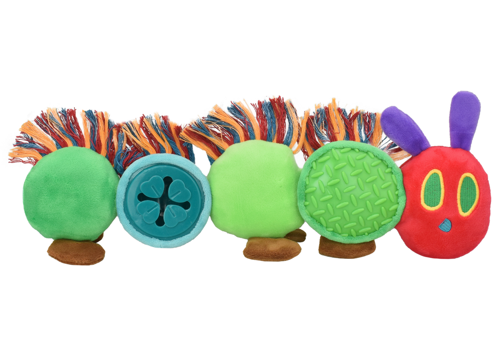 Multipet Hungry Caterpillar Treat Toy Plush Dog Toy - 14"