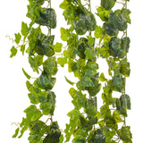 Vickerman 71" Fresh Touch Artificial Green Frosted Ivy Vine Set of 3