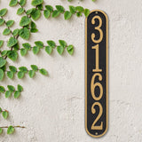 Whitehall Fast & Easy Vertical House Numbers 1-Line Personalized Address Plaque - lifestyle