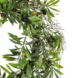 Vickerman 24" Artificial Green Olive Leaf Wreath