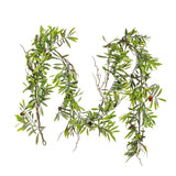 Vickerman 6' Artificial Green Olive Hill Garland