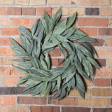 Vickerman Artificial Green Muddy White Willow Wreath