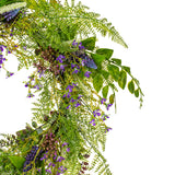 Vickerman Artificial Green/Purple Maytime Wreath