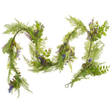 Vickerman Artificial Green/Purple Maytime Garland, 6'