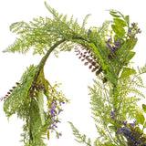 Vickerman Artificial Green/Purple Maytime Garland