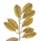 Vickerman Gold Glitter Artificial Gardenia Garland
