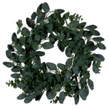 Vickerman Artificial Green Eucalyptus Wreath, 24"
