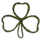 Vickerman 24"H x 24"W Shamrock Outline Wreath, Green / Brown