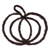 Vickerman 24"H x 24"W Pumpkin Outline Wreath, Brown