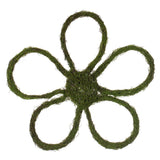 Vickerman 24"H x 24"W Flower Outline Wreath, Green / Brown