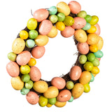 Vickerman Artificial Pastel Easter Egg Wreath