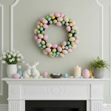 Vickerman Artificial Pastel Easter Egg Wreath