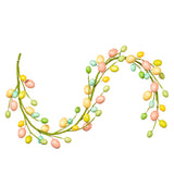 Vickerman Artificial Pastel Easter Egg Garland, 52"