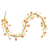 Vickerman Artificial Coral/White Easter Eggs Garland, 60"