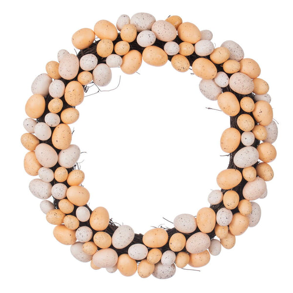 Vickerman Vickerman Artificial Orange/Ivory Easter Eggs Wreath (Multiple Sizes Available)
