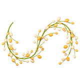 Vickerman Artificial Orange/Ivory Easter Eggs Garland, 60"