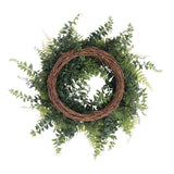 Vickerman Artificial Buckler Fern and Grass Wreath
