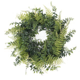 Vickerman Artificial Buckler Fern and Grass Wreath, 18"