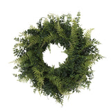 Vickerman Artificial Buckler Fern and Grass Wreath, 24"