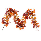 Vickerman Artificial Orange Fall Maple Leaf Garland, 60"