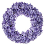 Vickerman 20" Real Touch Hydrangea Wreath, Purple