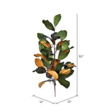 Vickerman Green Artificial Magnolia Leaf Swag