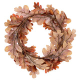 Vickerman Orange Autumn Artificial Oak Leaf Wreath