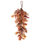 Vickerman Orange Autumn Artificial Oak Leaf Teardrop