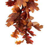 Vickerman Orange Autumn Artificial Oak Leaf Teardrop